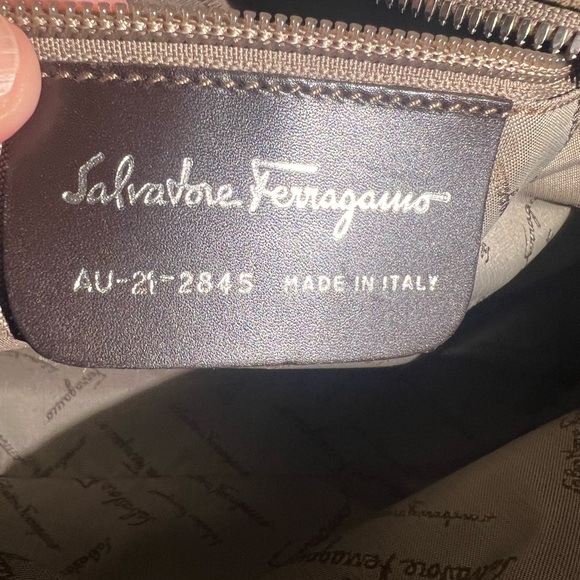 Salvatore Ferragamo brown leather straps and tan suede bag. Great condition - Picture 8 of 16